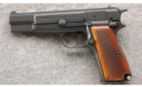 Browning Hi-Power 9MM, 13 Round Mag, Fixed Sights, Matte Finish, Wood Grips. - 2 of 3