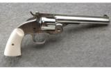 Uberti Schofield Nickel Finish .45 Long Colt. In The Box Like New. - 1 of 3
