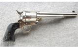 Colt SAA .45 Long Colt 7.5 Inch Nickel, As New Unfired. - 1 of 2