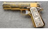 Colt 1911 Enhanced 2nd Amendment Commemorative. As New In Display Case. - 3 of 3