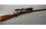 Winchester Model 1885 Made in 1891, Sleeved to .17 HMR, With Scope - 1 of 9