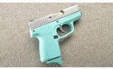 Kahr Arms ~ PM9 ~ 9MM ~ Robin egg, Tiffany, Bel Air Blue. - 1 of 3