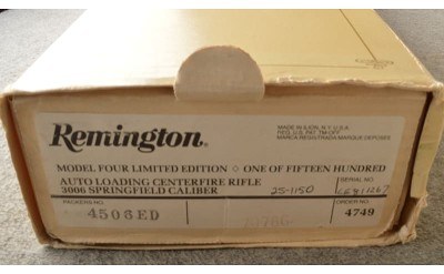 Remington ~ Model 4 ~ Diamond Anniversary ~ 30-06 Springfield - Image 14 of 15