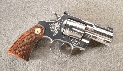 Colt ~ Python ~ John Adams Jr Harrison Engraved ~ 357 Magnum - Image 1 of 7