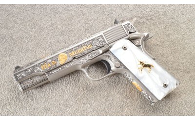 Colt ~ 1911 ~ Government Model ~ Dia De Los Muertos ~ Engraved By Altamont ~ .38 Super - Image 2 of 6