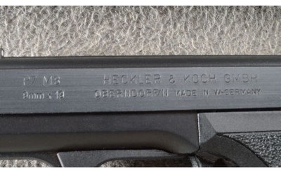 Heckler & Koch ~ P7 M8 ~ Squeeze-Cocking Pistol ~ 9 MM Parabellum "9x19" - Image 3 of 10