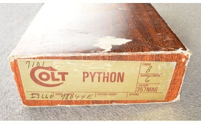 Colt ~ Python ~ .357 Magnum ~ 1977 Production - Image 7 of 8
