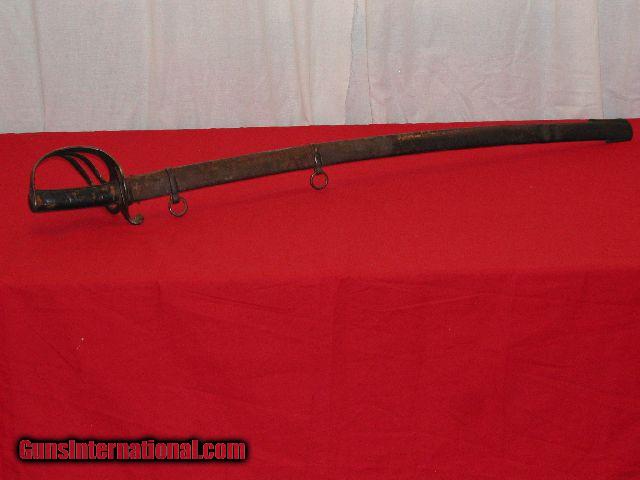 CONFEDERATE MOLE ENFIELD CAVALRY SWORD WITH SCABBARD - 1 of 1