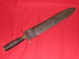 CONFEDERATE DOUBLE EDGED McELROY BOWIE KNIFE ! - 1 of 1