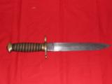 CONFEDERATE DOUBLE EDGED BOWIE KNIFE BY LEECH & RIGDON ! - 1 of 1