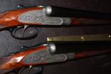 William Powell Pair of12 Gauge Sidelock Ejector Game Guns with New Makers Stocks and Barrels - 8 of 15