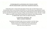 Winchester ~ Model 70 Western Big Game Series, Whitetail Deer ~ 308 Win. - 10 of 10