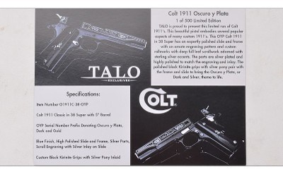 Colt ~ Government "Oscure y Plata" ~ .38 Super - Image 3 of 3