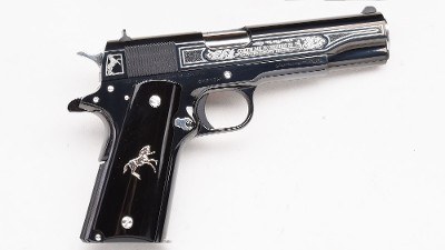 Colt ~ Government "Oscure y Plata" ~ .38 Super - Image 1 of 3