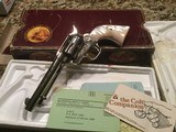 Colt SAA nickel new in the box unfired unturned - 3 of 4