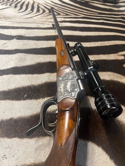 F. w. Vandrey 25-06 single shot falling block rifle - Image 4 of 12