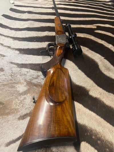 F. w. Vandrey 25-06 single shot falling block rifle - Image 2 of 12