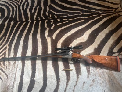 F.W. Vandrey double rifle 9.3X74R