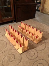 14 Pairs of Pine Rifle Display Stands - 4 of 4