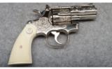 Colt Python 2Â½-Inch Nickel Engraved, .357 Mag. - 1 of 8
