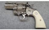 Colt Python 2Â½-Inch Nickel Engraved, .357 Mag. - 3 of 8