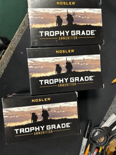 Nosler Trophy Grade 30 Nosler and 28 Nosler factory ammo for sale - Image 2 of 2
