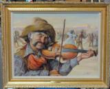 "Fiddler" by Endre Szabo (American 1922-1991) - 1 of 1
