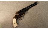 Uberti 1875 Top-Break No. 3 Engraved with Gold Borders
.45 LC - 1 of 2