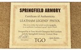 Springfield Armory ~ 1911 Leatham Legend TGO ~ .45 ACP - 4 of 5