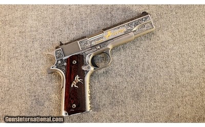 Colt ~ Government Model ~ .38 Super ~ Engraved