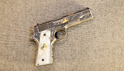 Colt ~ Government Model ~ .38 Super ~ Engraved