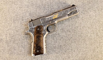 Colt ~ Government Model ~ .38 Super ~ Engraved