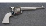 Colt SAA 3rd Gen., .357 Magnum, Nickel w/Ivory - 1 of 2