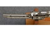 Colt SAA, .45 Colt, Engraved/Nickel/Ivory Grips - 3 of 7