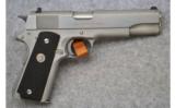 Colt MKIV Series 80 Government, .45 ACP., Stainless - 1 of 2