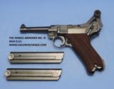 Mauser Banner Police rig., Model P.08, Caliber 9 mm, Serial Number 36XX y. Dated
- 3 of 13
