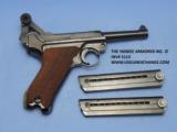 Mauser Banner Police rig., Model P.08, Caliber 9 mm, Serial Number 36XX y. Dated
- 4 of 13