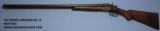 S.H. Harrington 12 Gauge Double Hammer Shotgun, Belgian proofed. - 1 of 5