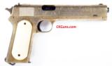 Colt 1902 Long Slide Automatic (King Farouk's Pornographic Gun) Cal. .38 automatic rimless, Ser.
373XX. - 3 of 6