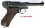 Mauser P-08, (S/42), Caliber .9mm, Serial Number 48XX, Dated 1938.
- 1 of 6