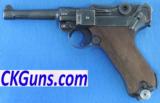 Mauser Banner Nazi Police P-08 Cal. 9 mm, Ser. 23XX u Dated 1942. - 1 of 7