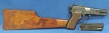 F.N. Browning (Pre War) Tangent Sight With Stock, P-35, Cal. 9 mm, Ser. 255XX. - 4 of 14