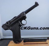 Mauser P.08 (Black, Black Widow) Luger, Coded byf, Cal. 9mm, Ser. 1814. Super condition! - 1 of 14