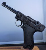 Mauser P.08 (Black, Black Widow) Luger, Coded byf, Cal. 9mm, Ser. 1814. Super condition! - 3 of 14