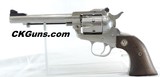 Ruger Single Six, "Stainless", (Not New Mdl.) Cal. 22 lr., Ser 263-269XX. - 1 of 7