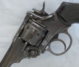 UNCUT WEBLEY & SCOTT MK. VI, .455, SER. 154502, MFG. 1915. - 3 of 15