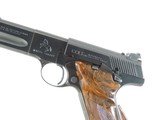 COLT MATCH TARGET WOODSMAN, CAL. .22 LR., SER. 77229-S, BARREL 4 1/2", MFG. 1950. - 3 of 15