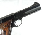 COLT MATCH TARGET WOODSMAN, CAL. .22 LR., SER. 77229-S, BARREL 4 1/2", MFG. 1950. - 6 of 15