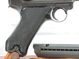 VERY RARE, "MAUSER BANNER POLICE BLACK WIDOW" LUGER P-O8, MFG.1942, CAL. 9MM. SER. 7474 y. - 8 of 14