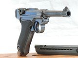 VERY RARE, "MAUSER BANNER POLICE BLACK WIDOW" LUGER P-O8, MFG.1942, CAL. 9MM. SER. 7474 y. - 9 of 14